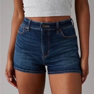 American Eagle High rise Dark wash mom shorts size 4